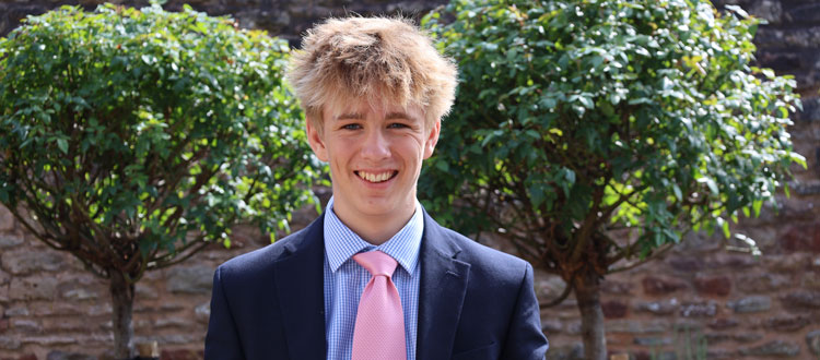 Caspar awarded Young Historian Project 2025 prize WCS Wells Cathedral School Independent Prep Somerset England