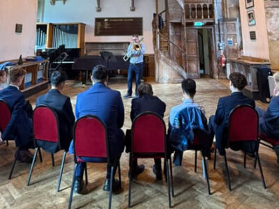 Ian Bousfield masterclass Brass WCS Wells Cathedral School Independent Prep Somerset England