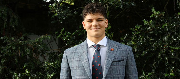 Harry offered Army Scholarship WCS Wells Cathedral School Independent Prep Somerset England