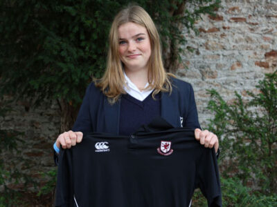 Estella selected for Somerset County Rugby WCS Wells Cathedral School Independent Prep Somerset England