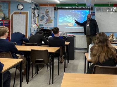 Geologist visit WCS Wells Cathedral School Independent Prep Somerset England