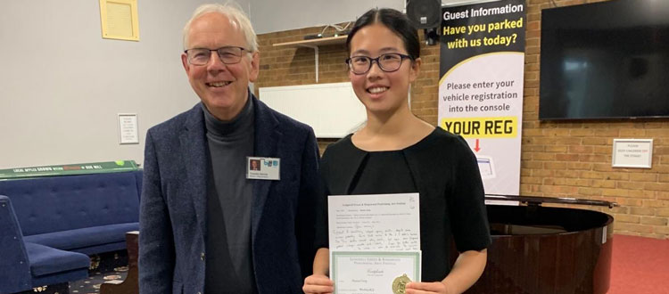 Shanna wins at Longwell Green and Kingswood Festival WCS Wells Cathedral School Independent Prep Somerset England