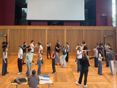 Shakespeare in Love Drama production: rehearsals are in full swing! WCS Wells Cathedral School Independent Prep Somerset England