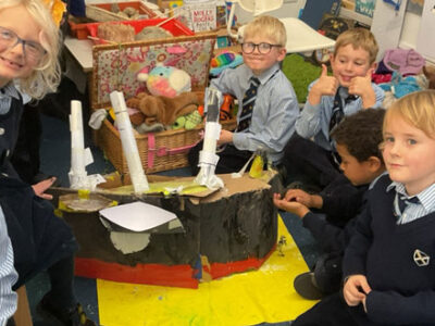 Year 1 and 2 Titanic building WCS Wells Cathedral School Independent Prep Somerset England