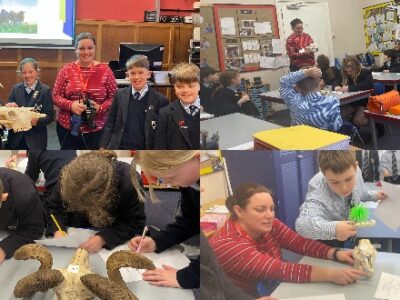 OW talks to Prep pupils about being a large animal vet WCS Wells Cathedral School Independent Prep Somerset England