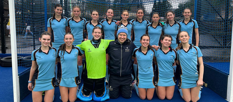 Girls' Hockey 1st XI win National Plate Quarter-Final WCS Wells Cathedral School Independent Prep Somerset England