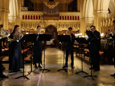 Promenade season begins with Brass and Percussion WCS Wells Cathedral School Independent Prep Somerset England