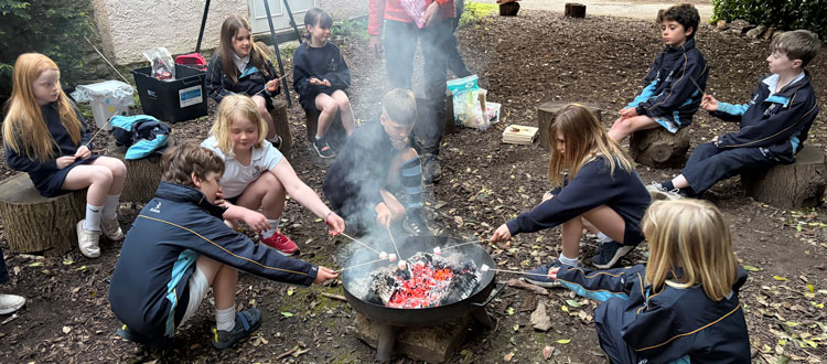 Year 4 sleepover WCS Wells Cathedral School Independent Prep Senior Sixth Form Somerset England