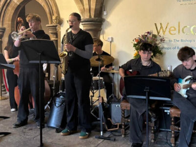 Senior Jazz Combo at The Bishop's Palace WCS Wells Cathedral School Independent Prep Senior Sixth Form Somerset England