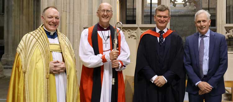 Installation of Mr James Davies as 86th Headmaster of Wells Cathedral School WCS Independent Prep Senior Sixth Form Somerset England